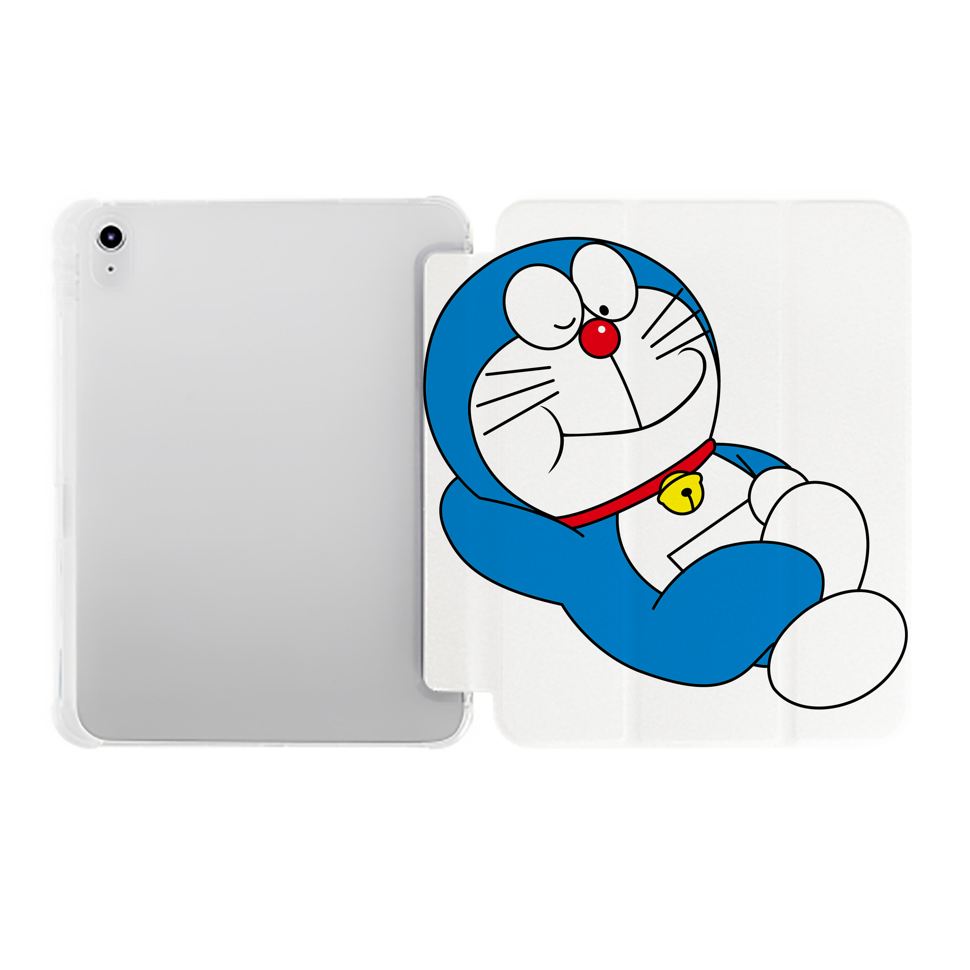 （画像用） ドラえもん Doraemon IPad ケース ペン収納付き 三つ折りスタンド PUレザー×シリコン 対応機種9.5/10.5/10.9インチ